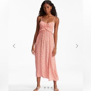 Billabong Rebel Heart Slip Dress in Rose Clay NWT